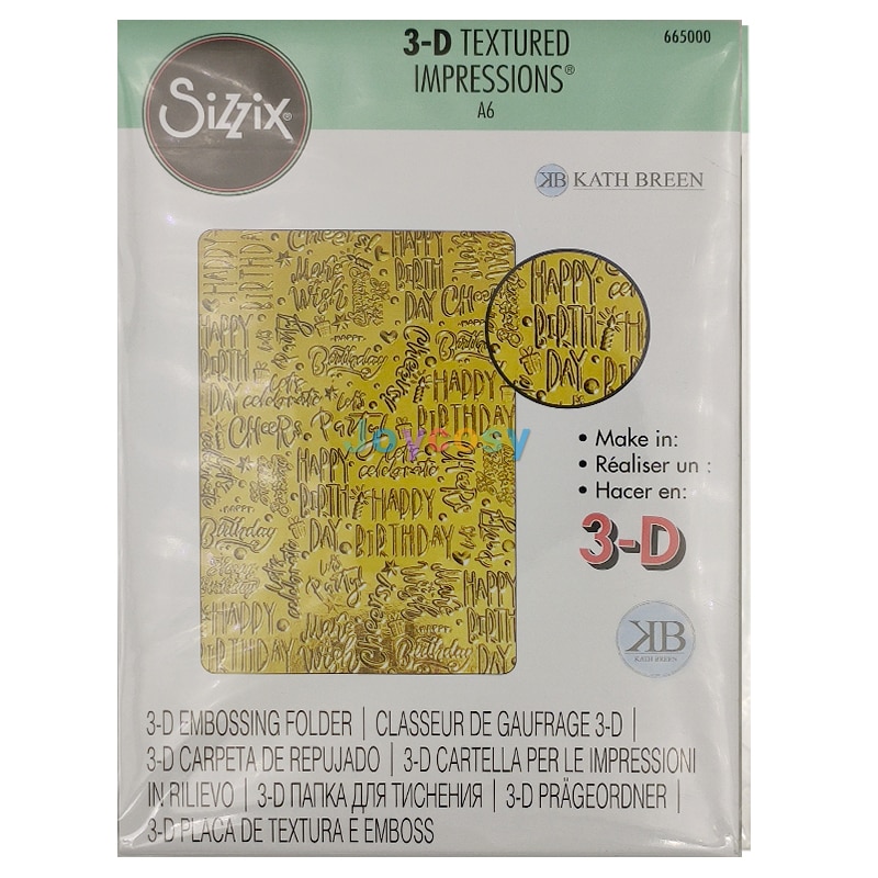 Sizzix 3D Textured Impressions     ..